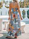 Anna Printed Halter Neck Maxi Dress