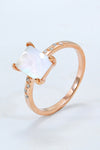 Makayla Square Moonstone Ring