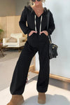 Samantha Drawstring Long Sleeve Jumpsuit