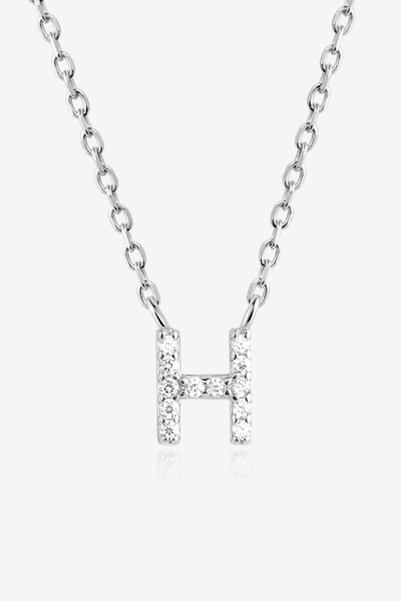 Angelina G To K Zircon 925 Sterling Silver Necklace