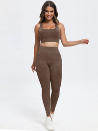 Paloma Scoop Neck Wide Strap Top and Pants Active Set