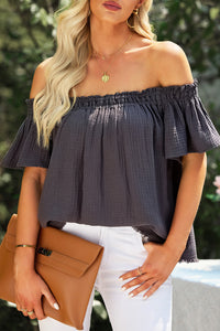 Cecelia Off-Shoulder Short Sleeve Blouse