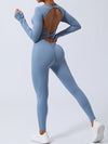 Lola Twisted Backless Long Sleeve Jumpsuit