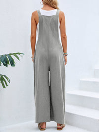 Sadie Square Neck Wide Strap Overalls