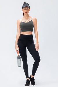 Gia Wide Waistband Slim Fit Active Leggings