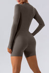 Ada Half Zip Long Sleeve Active Romper