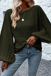 Gemma Boat Neck Lantern Sleeve Sweater