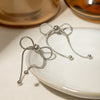 Ashlyn Stainless Steel Bow Earrings