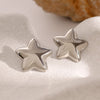 Ramona Stainless Steel Star Stud Earrings