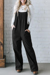 Collins Square Neck Wide Strap Overalls