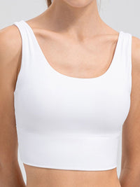 Ezra Scoop Neck Wide Strap Active Tank