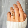 Gabrielle Snake Shape 18K Gold-Plated Bypass Ring