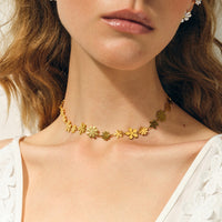 Adley 18K Gold-Plated Flower Necklace