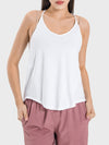 Amelia Slit Spaghetti Strap Scoop Neck Active Cami