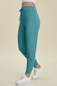 Vivian Air Scuba Drawstring High Waist Joggers