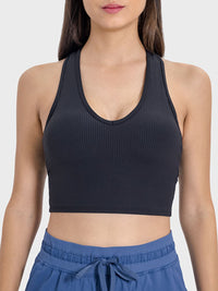 Emma Scoop Neck Wide Strap Active Tank