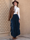 Paola Slit Ruffled Wide Leg Pants