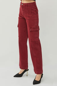 Teresa High Rise Wide Leg Cargo Jeans