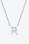 Angelina Q To U Zircon 925 Sterling Silver Necklace