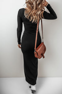 Kensley Square Neck Long Sleeve Maxi Dress