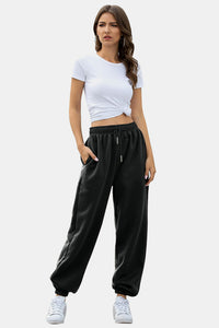 Lauren Elastic Waist Joggers with Pockets