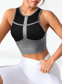 Florence Color Block Round Neck Sports Tank