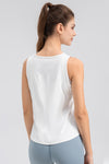 Sophia Wide Strap Round Neck Active Tank