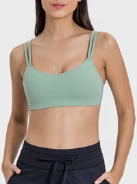 Kahlani Scoop Neck Double Strap Active Cami