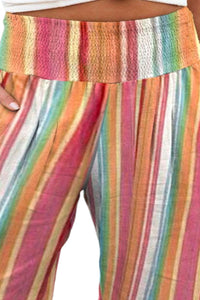 Rayne Plus Size Striped Wide Leg Pants