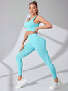 Charlotte Scoop Neck Wide Strap Top and Pants Active Set