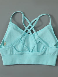 Beatrice Crisscross Spaghetti Strap Sports Bra