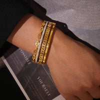 Janiyah 18K Gold-Plated Czech Diamond Bracelet