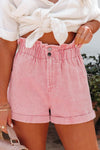 Malaya Paperbag Waist Denim Shorts