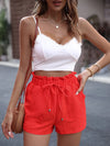 Arielle Tied High Waist Shorts with Pockets