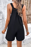 Alaiya Square Neck Wide Strap Overalls