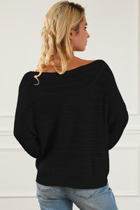 Gemma Boat Neck Lantern Sleeve Sweater