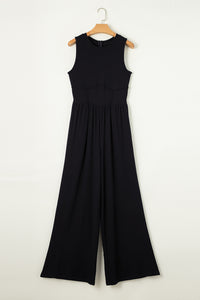 Paula Round Neck Sleeveless Jumpsuit