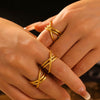 Marley 18K Gold-Plated Crisscross Ring