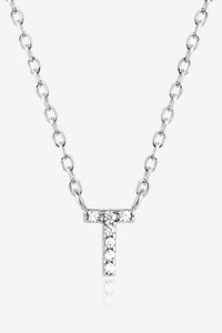 Angelina Q To U Zircon 925 Sterling Silver Necklace