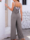 Charlotte V-Neck Spaghetti Strap Wide Leg Jumpsuit