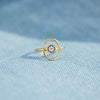 Cleo 925 Sterling Silver Evil Eye Ring