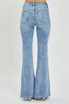 Hallie High Rise Frayed Hem Flare Jeans