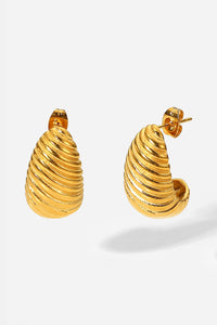 Monica Shell Shore Spiral Stud Earrings