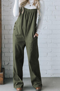 Collins Square Neck Wide Strap Overalls