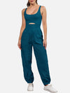 Amari Cutout Scoop Neck Wide Strap Jumpsuit