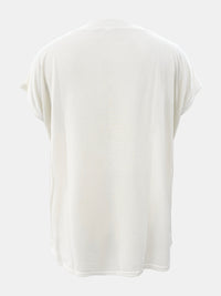 Aliya Round Neck Cap Sleeve T-Shirt