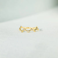 Kyra 18K Gold-Plated 925 Sterling Silver Zircon Ring