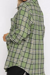 Hadley Plaid Collared Neck Long Sleeve Shirt