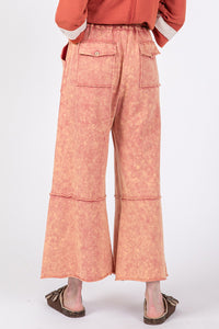 Chaya Mineral Washed Terry Wide Leg Pants