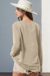 Raegan Notched Thumbhole Long Sleeve T-Shirt